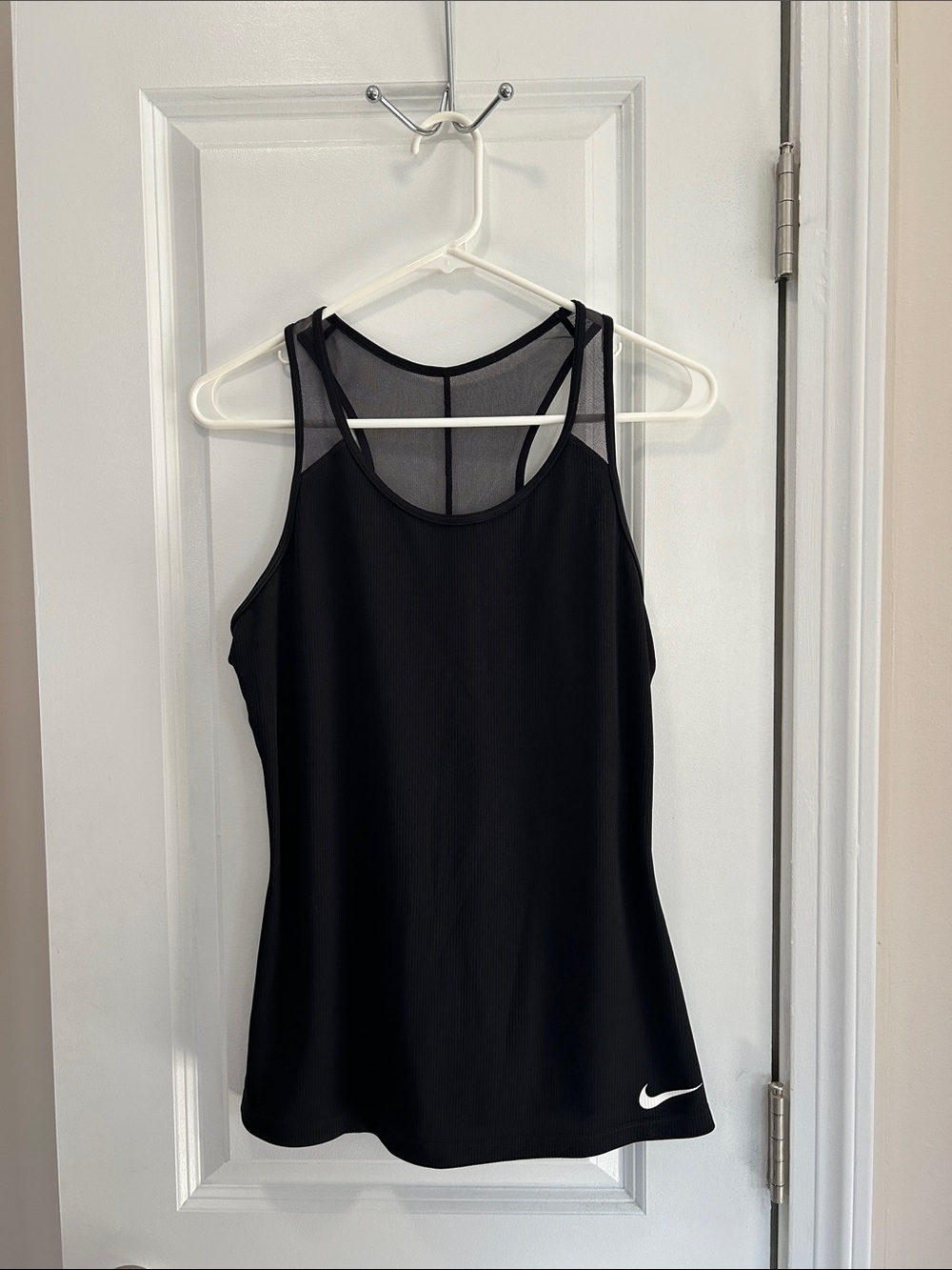Nike Black Mesh-Back Racerback Tank